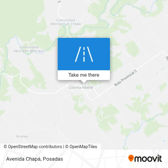 Avenida Chapá map