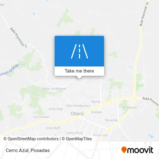 Cerro Azul map