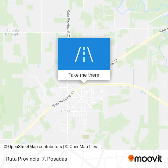 Mapa de Ruta Provincial 7