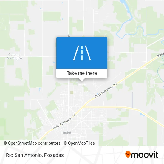 Río San Antonio map
