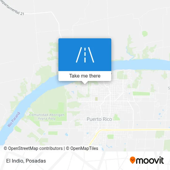 El Indio map