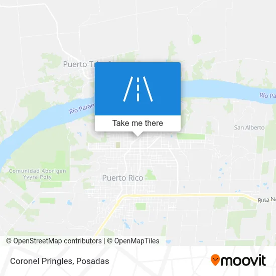 Coronel Pringles map