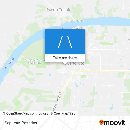 Sapucay map