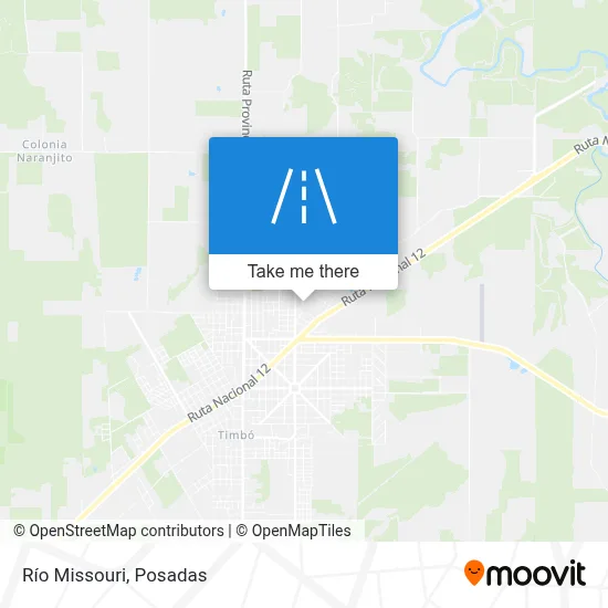 Río Missouri map