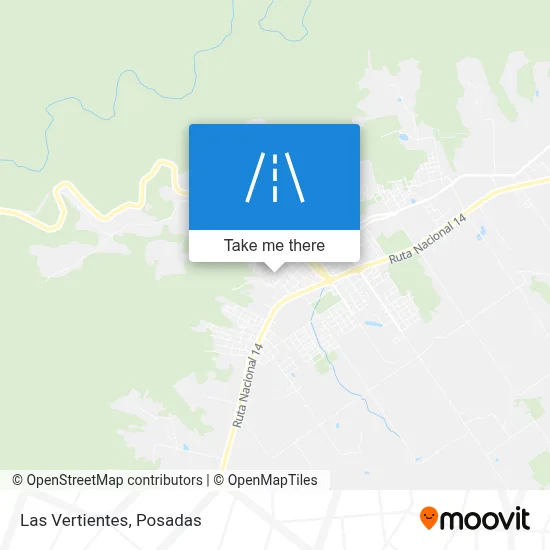 Las Vertientes map