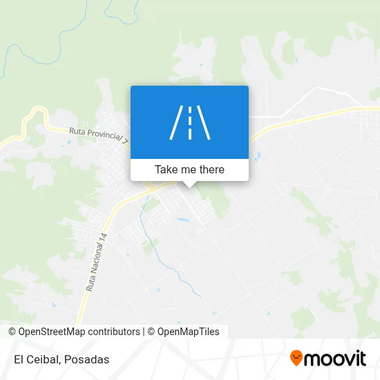 El Ceibal map