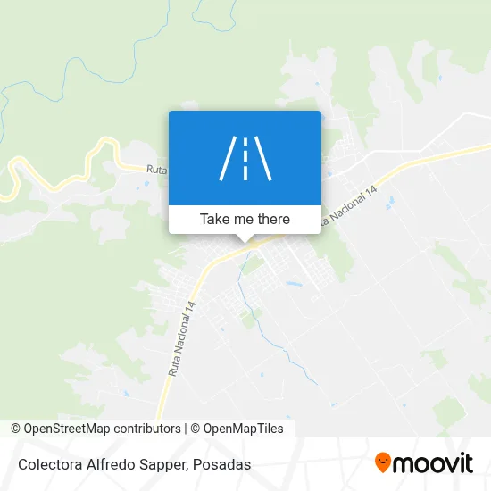 Colectora Alfredo Sapper map