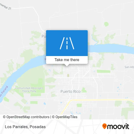Los Parrales map