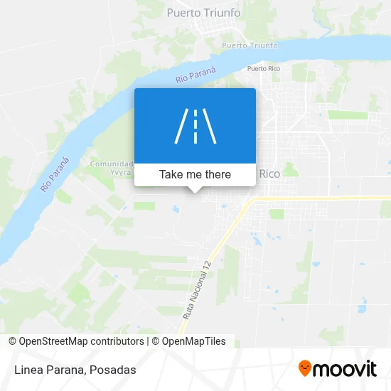 Linea Parana map