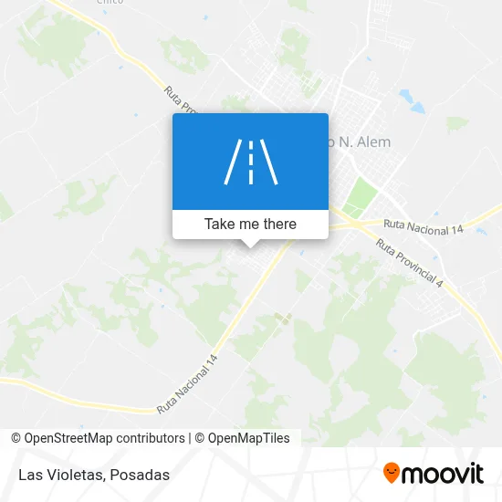 Las Violetas map