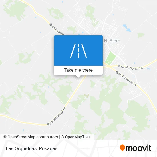 Las Orquideas map