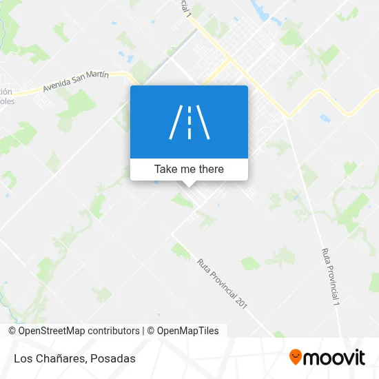 Los Chañares map