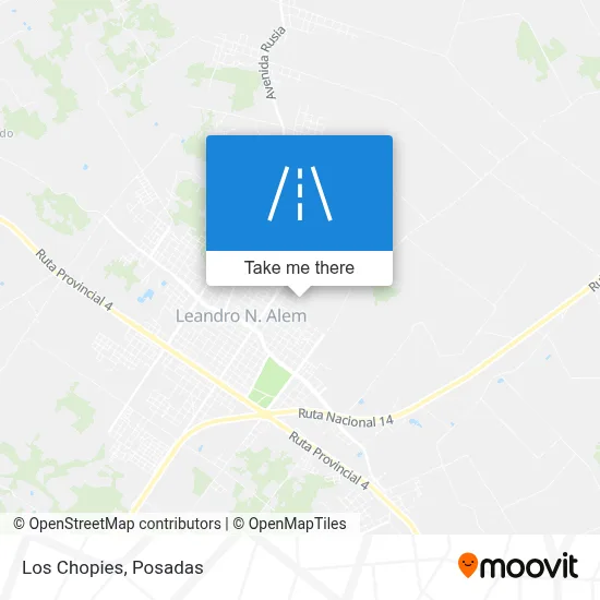 Los Chopies map