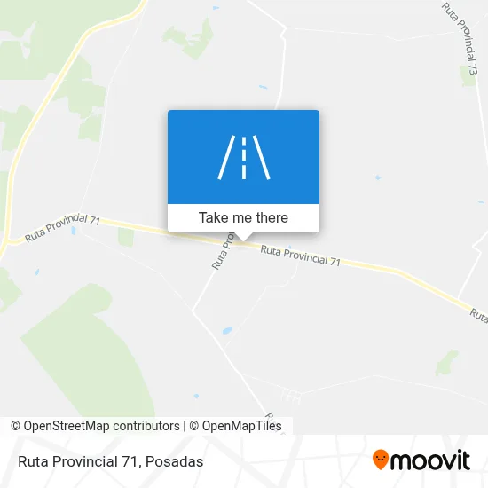 Mapa de Ruta Provincial 71