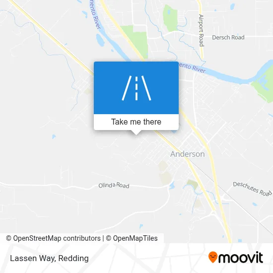 Lassen Way map
