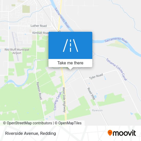Mapa de Riverside Avenue