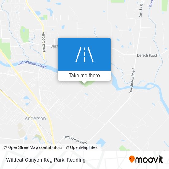 Wildcat Canyon Reg Park map