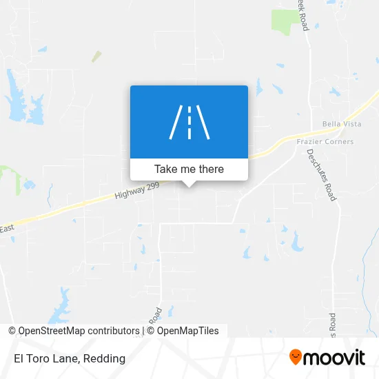El Toro Lane map
