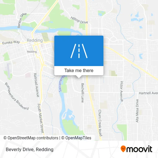 Beverly Drive map