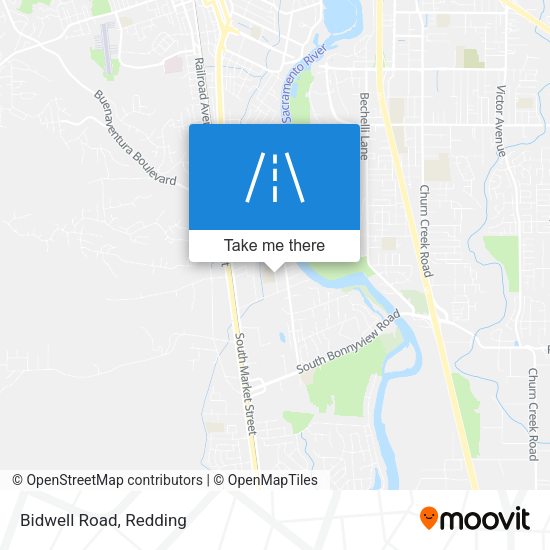 Mapa de Bidwell Road