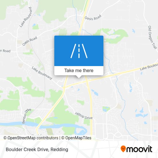 Mapa de Boulder Creek Drive