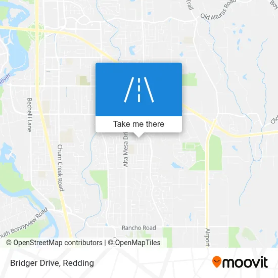Bridger Drive map