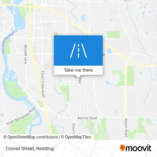 Comet Street map
