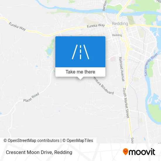 Crescent Moon Drive map