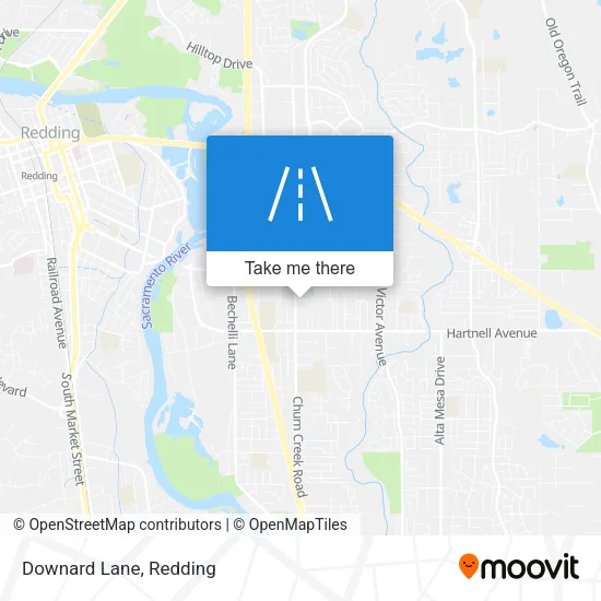 Downard Lane map