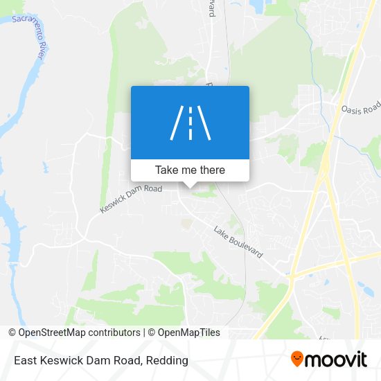 East Keswick Dam Road map