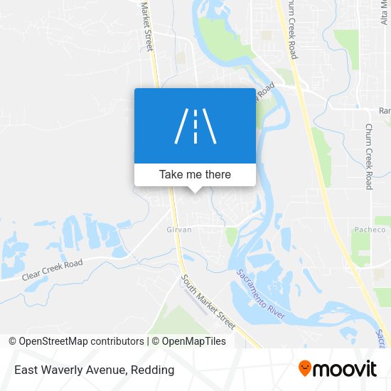 Mapa de East Waverly Avenue
