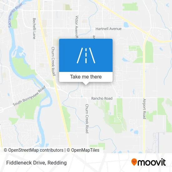 Fiddleneck Drive map