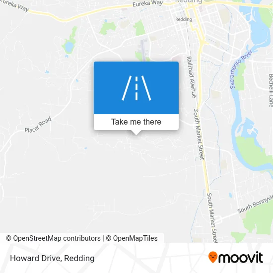 Howard Drive map