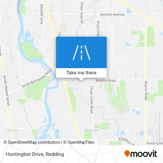Huntington Drive map