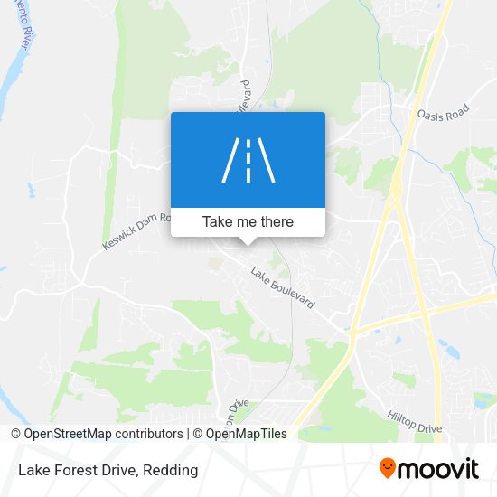 Lake Forest Drive map