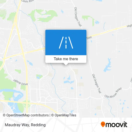 Maudray Way map
