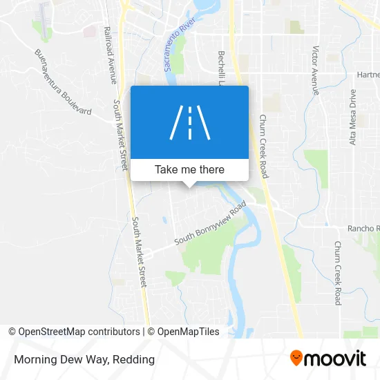 Morning Dew Way map