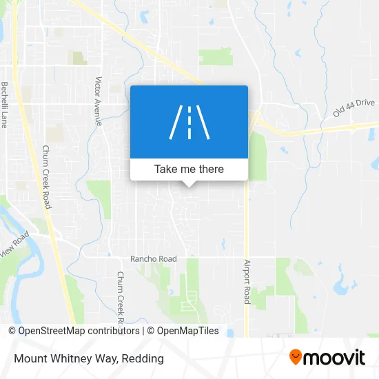 Mount Whitney Way map