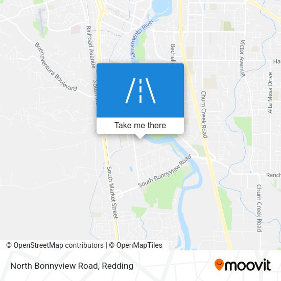North Bonnyview Road map