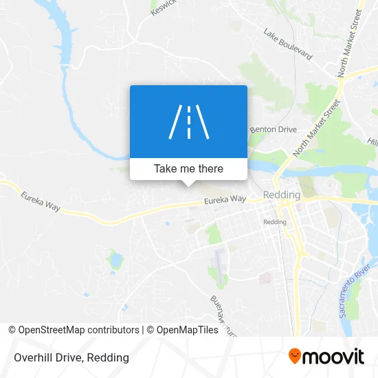 Overhill Drive map