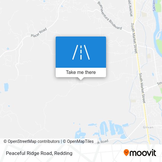 Peaceful Ridge Road map