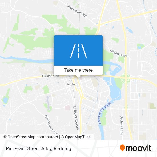 Pine-East Street Alley map