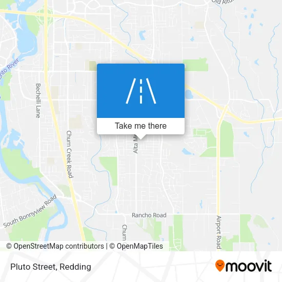 Pluto Street map