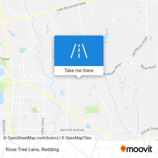 Rose Tree Lane map