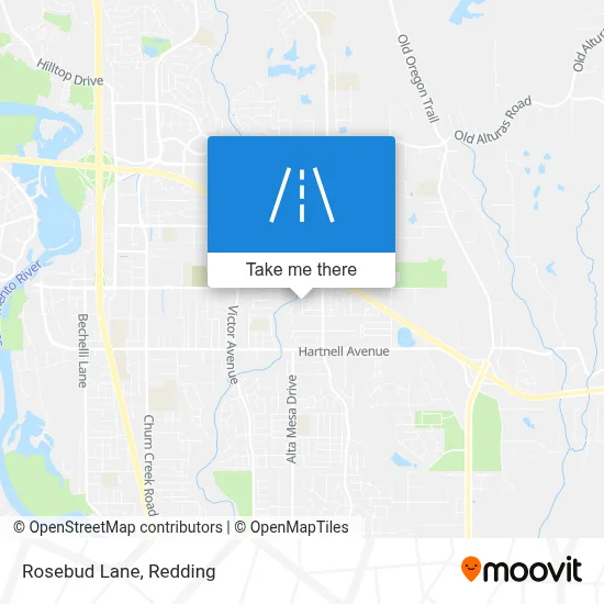 Rosebud Lane map