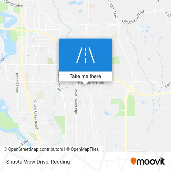 Shasta View Drive map