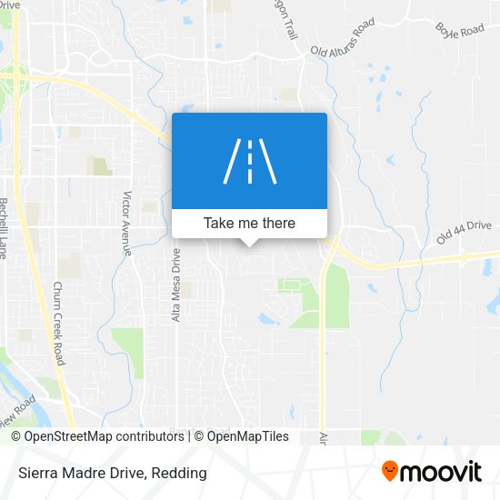 Sierra Madre Drive map