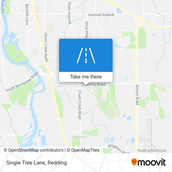 Single Tree Lane map