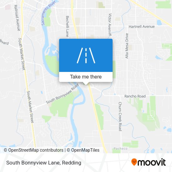 Mapa de South Bonnyview Lane