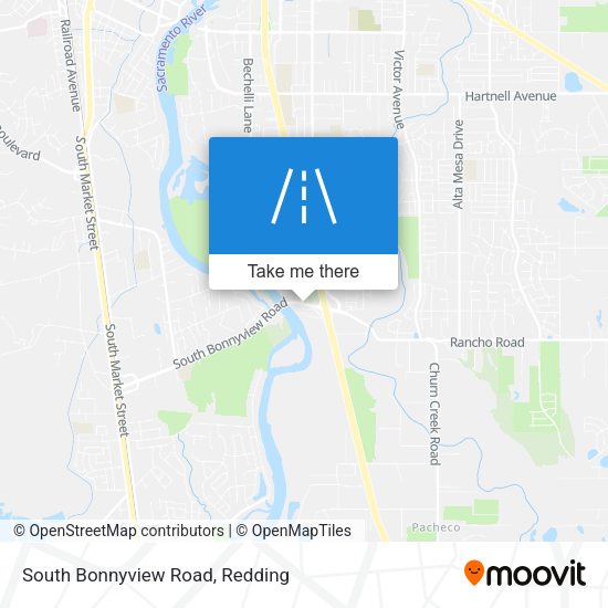 South Bonnyview Road map